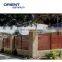 new arrival eco friendly easy assembly modern  cheap aluminum slats wood effect fence