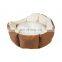 2021 hot sell xl dog removable semienclosed origami princess style cushion mat decompression felt rattan pet bed