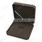 Wholesale Custom Logo Jewellery Packaging Ring Earring Necklace Gray Microfiber Jewelry Box