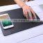 PU Leather Mouse Pad Qi Wireless Charging High Quality Wireless Mobile Phone Charger