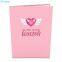 Winged Heart 3D Folded Card Personalized Valentine’s Day Card Best Gift for Lover