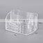 Luxury fashion clear makeup cotton swab boxes acrylic cosmetic storage drawers make up organizer container