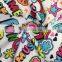 Fancy textiles floral polyester spandex dty print polypropylene fabric dty brushed fabric