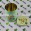 Round shape of tea tin dried fruit box candy metal case food packing can