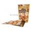 Wholesale Customized Printing Brown Food Kraft Paper Bag Stand Up Zipper Pouch For Packaging Nuts And Dried Fruit