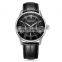 Customized Gold Stainless Steel Case Quartz Watches Japan Movement Luxury Leather Wrist Watch For Men