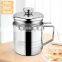 Oil Strainer Pot Grease Can,Food Strainer Stainless Steel Oil Storage Can Container with Fine Mesh Strainer,Suitable for Storing