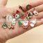 Mixed Christmas Charms Pendants Enamel Bracelet Party Home Metal Craft Decoration Tree Hanging DIY Jewelry Accessories