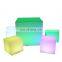 Custom logo Wedding banquet party decoration Illuminated Chair Seat Lamp Led Light Up Cube table chairs Furniture Outdoor 40CM