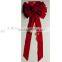 Wedding Car Decorate with Red Velvet Butterfly Tie Pull Bows or Wrapping Ribbon Bows