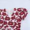 Women's temperament heavy jacquard pullover V-neck bubble sleeve long dress