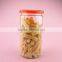 430ml Wide Mouth Plastic Jar Cylinder Food Containers with Ring Pull cap