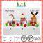 Plush doll with tree shaped christmas candy bottle