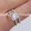 High quality fashion lady's 14k ring set wedding jewelry AAAAA CZ