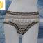 Hot Sell Sexy Underwear Young Lady Panty,lace Waistband and Stripe Covering Panty