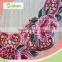 Multi-Color available fish net floral pattern 3D collar lace