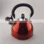 1.8L best quality of unique cordless kettle with full color coating tea pot