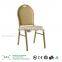 Hot sale hotel party chair aluminum gold banquet chair