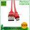 SLT Hot Sell Nylon Braided Mini USB Charger Data Cable For Samsung mobile phone