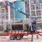 wood trailer with crane kit and seat