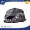 Blank genuine leather 6 panel cap with silk strap