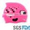 2016 kid swim cap cute lovely swimming cap for kids customize shark little fish flower swim caps