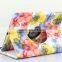 High Quality Hard PU Leather Case for iPad 5 Beautiful Peach Flower Design Flip Case TB-0002