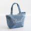 factory wholesale denim cotton canvas tote insulated lunch bag