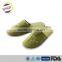 Custom embroidery/transfer print logo disposable hotel slippers