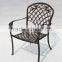Cheap White Wrought Cast Iron Outdoor Table and Chair