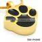 Hot Sell Gold Plated Tag Black Paw Pet Cremation urns Chain Pendant Forever Keepsake Our Pets