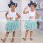 wholesale alibaba baby clothes top and children tulle skirt