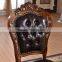 Foshan shunde furniture antique wood leather dining chairs
