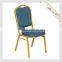 blue metal frame stackable leather office chair