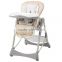 Recline Compact Baby High Low Chair Complete With Double Tray and Storage Basket
