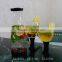handmade black colour stem glass white wine glass