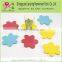 Promotions polyester felt snowflake/wine Coaster