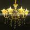 Professional manufacturer Wholesale European Amber crystal chandelier lamp popular all over the middle east