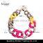 Multi color Charming jewellry resin alloy chunky chain choker necklace fashion jewelry 2016 new design
