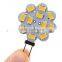 G4 3W 12x5630 SMD 240-270LM 3000-3500K Warm White Light Lotus Shaped LED Spot Bulb (12V)