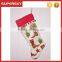 V-294 Hot sale new design high quality nice Christmas stockings wholesale christmas hanging socks ornaments