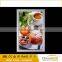 Aluminum snap frame led light box for restaurant food menu