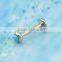 Fashion labret bar, surgical steel labret with ball, lip piercing