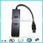 AX88179 black color usb 3.0 to rj45 gigabit ethernet adapter with usb3.0 hubs