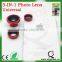 For iphone 6 camera lens, magnetic 3 in 1lens fish eye +wide angle +macro