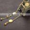 Cheap No Fade 18K Gold Plated Foot Stainless Steel Blank Disc Charm Anklets
