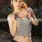 Fashionable new arrival seamless yoga vest crew neck tank top