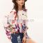 SheIn Images Of Lady Butterfly Print Chiffon Poncho Tops Shirt Blouse                        
                                                Quality Choice