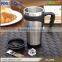 Best double wall promotional coffee mug with plastic handle