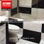 Latest design black pearl stone tile super white nano polished porcelain floor white tiles
